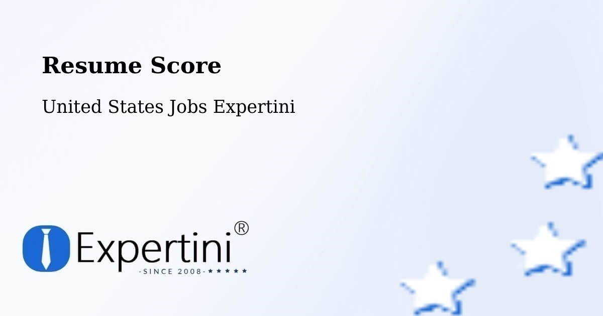 Resume Score & Job Description Match Tool – Red Oak - United States Jobs Expertini